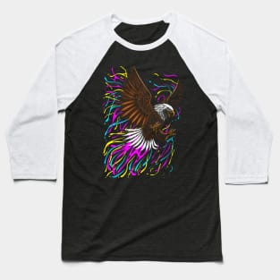 Tribal eagle splashing Baseball T-Shirt